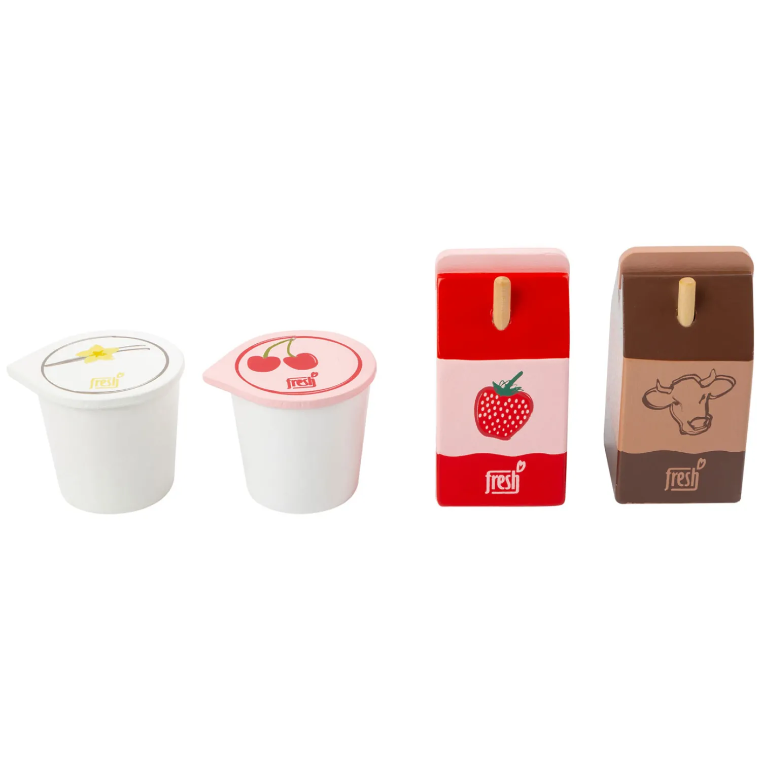 - Houten Speeleten Zuivel, 4dlg.-Small Foot Outlet