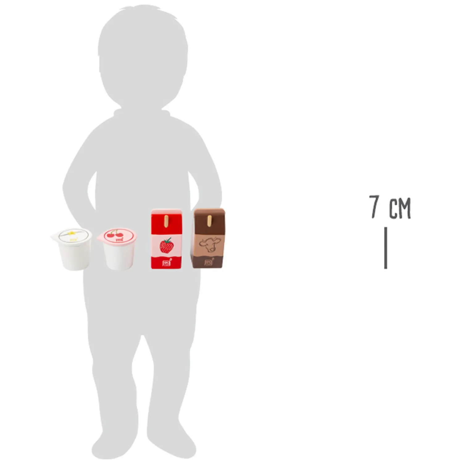 - Houten Speeleten Zuivel, 4dlg.-Small Foot Outlet