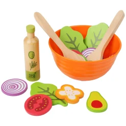 - Houten Speeleten Salade Speelset, 15dlg,-Small Foot Discount