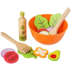 - Houten Speeleten Salade Speelset, 15dlg,-Small Foot Discount