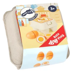 Small Foot - Houten Speeleten Eieren, 9dlg. Best