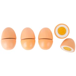 Small Foot - Houten Speeleten Eieren, 9dlg. Best