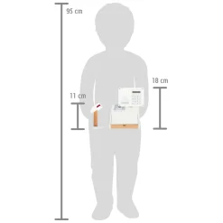 - Houten Speelgoedkassa met Scanner, 15dlg.-Small Foot New