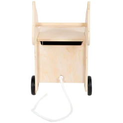 - Houten Speelgoedbox en Trekfiguur Zebra Wildlife><noscript><img width=