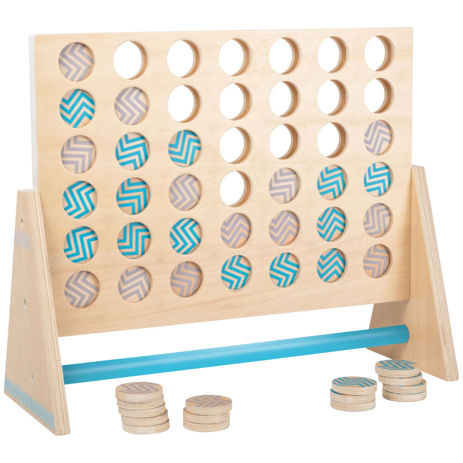 Small Foot - Houten Spel Four in a Row XXL, 43dlg. Sale