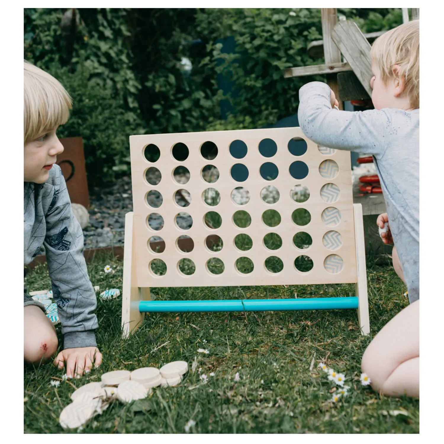 Small Foot - Houten Spel Four in a Row XXL, 43dlg. Sale