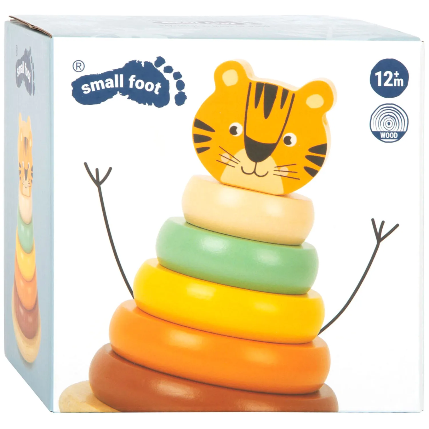 - Houten Stapeltoren Safari Tijger, 7dlg.-Small Foot Discount