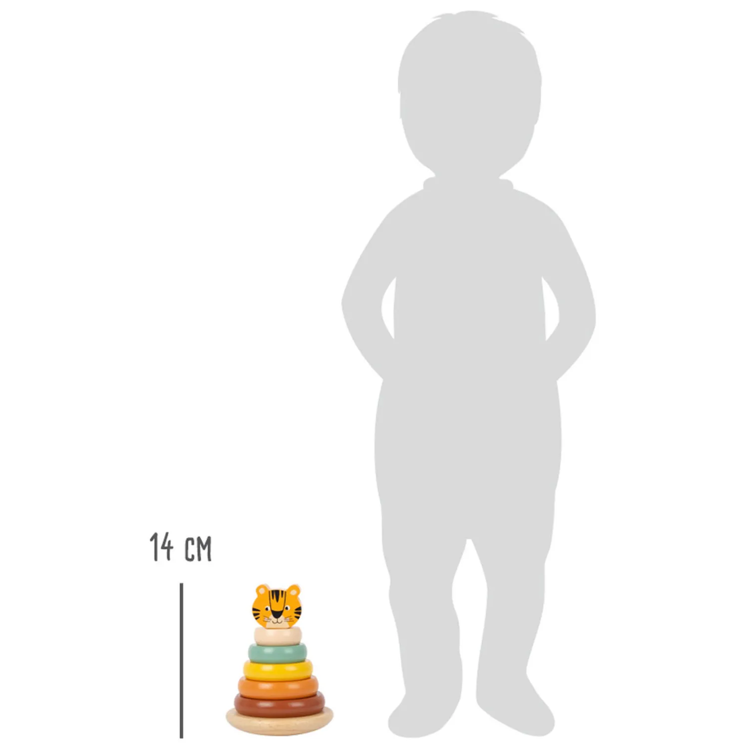 - Houten Stapeltoren Safari Tijger, 7dlg.-Small Foot Discount