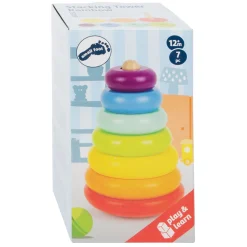 - Houten Stapeltoren Regenboog, 7dlg.>Small Foot