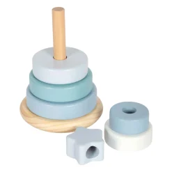 Small Foot - Houten Stapeltoren Blauw - 7dlg.