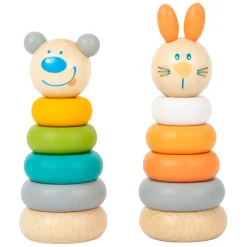 Small Foot - Houten Stapeltoren Dier Pastel, 6dlg. Online