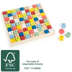  -  Houten Sudoku Spel Kleur, 82dlg.><noscript><img width=
