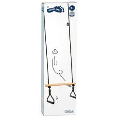 Small Foot - Houten Trapezeschommel met Gymnastiekringen Black Line Clearance