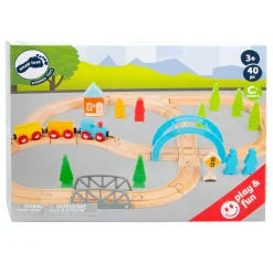 - Houten Treinset Big Journey, 40dlg.>Small Foot Hot