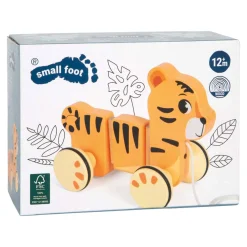 - Houten Trekdier Tijger Safari FSC-Small Foot Outlet