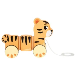 - Houten Trekdier Tijger Safari FSC-Small Foot Outlet
