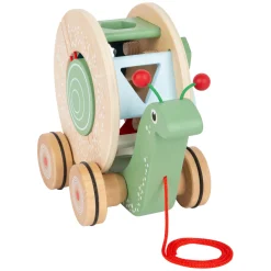 Small Foot - Houten Trekfiguur Vormenstoof Slak, 6dlg. Discount