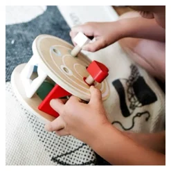 Small Foot - Houten Trekfiguur Vormenstoof Slak, 6dlg. Discount