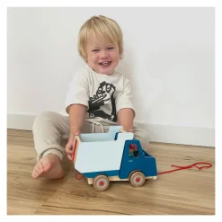 - Houten Trekfiguur Kiepvrachtwagen><noscript><img width=