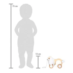 Small Foot - Houten Trekkonijn met Knisperende Oren Sale