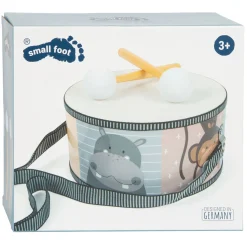 - Houten Trommel Wilde Dieren met Stokken, 3dlg.>Small Foot