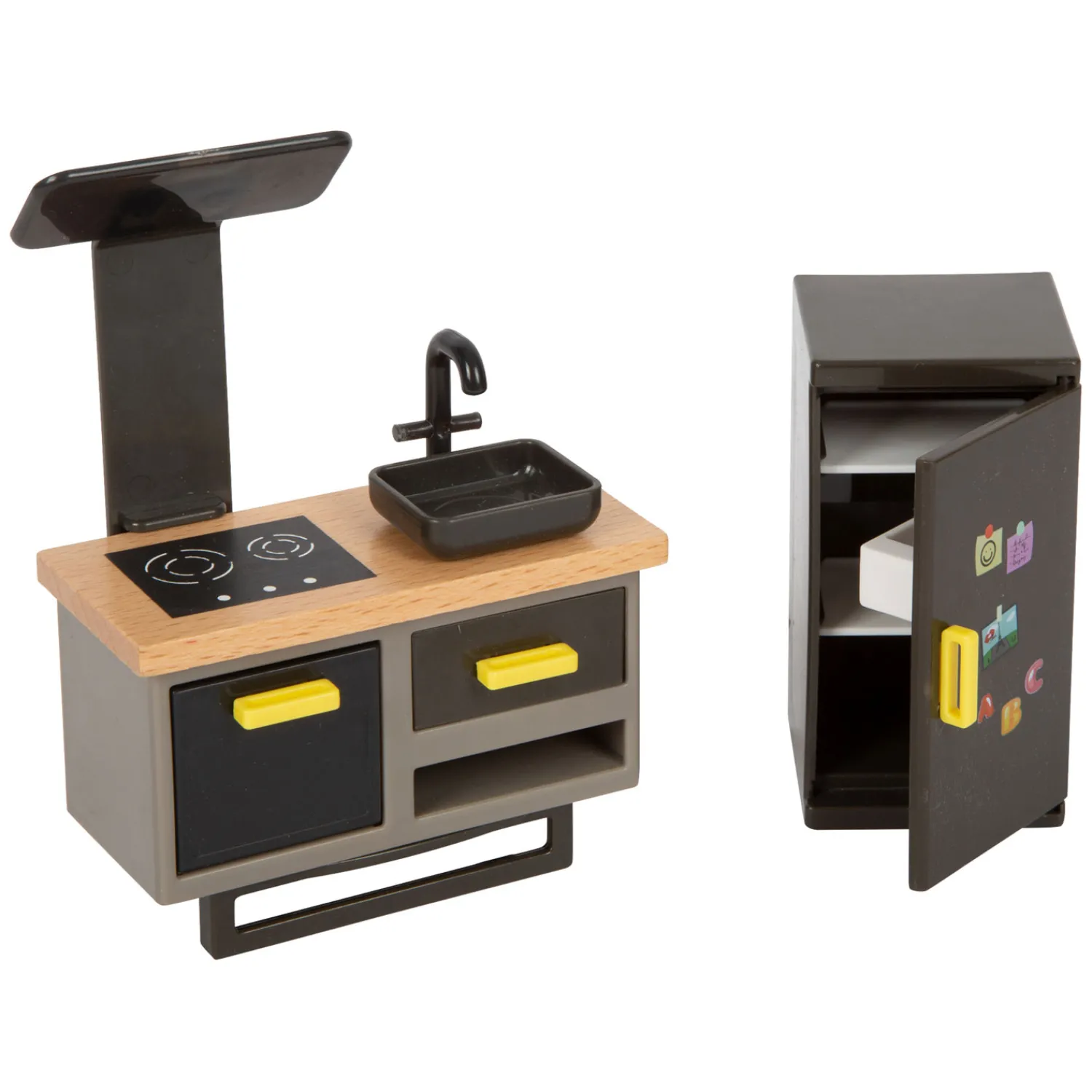 - Houten Urban Villa Poppenhuis met Meubeltjes, 9dlg.>Small Foot Discount