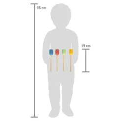 - Houten Vang de Bal Set, Set van 4><noscript><img width=