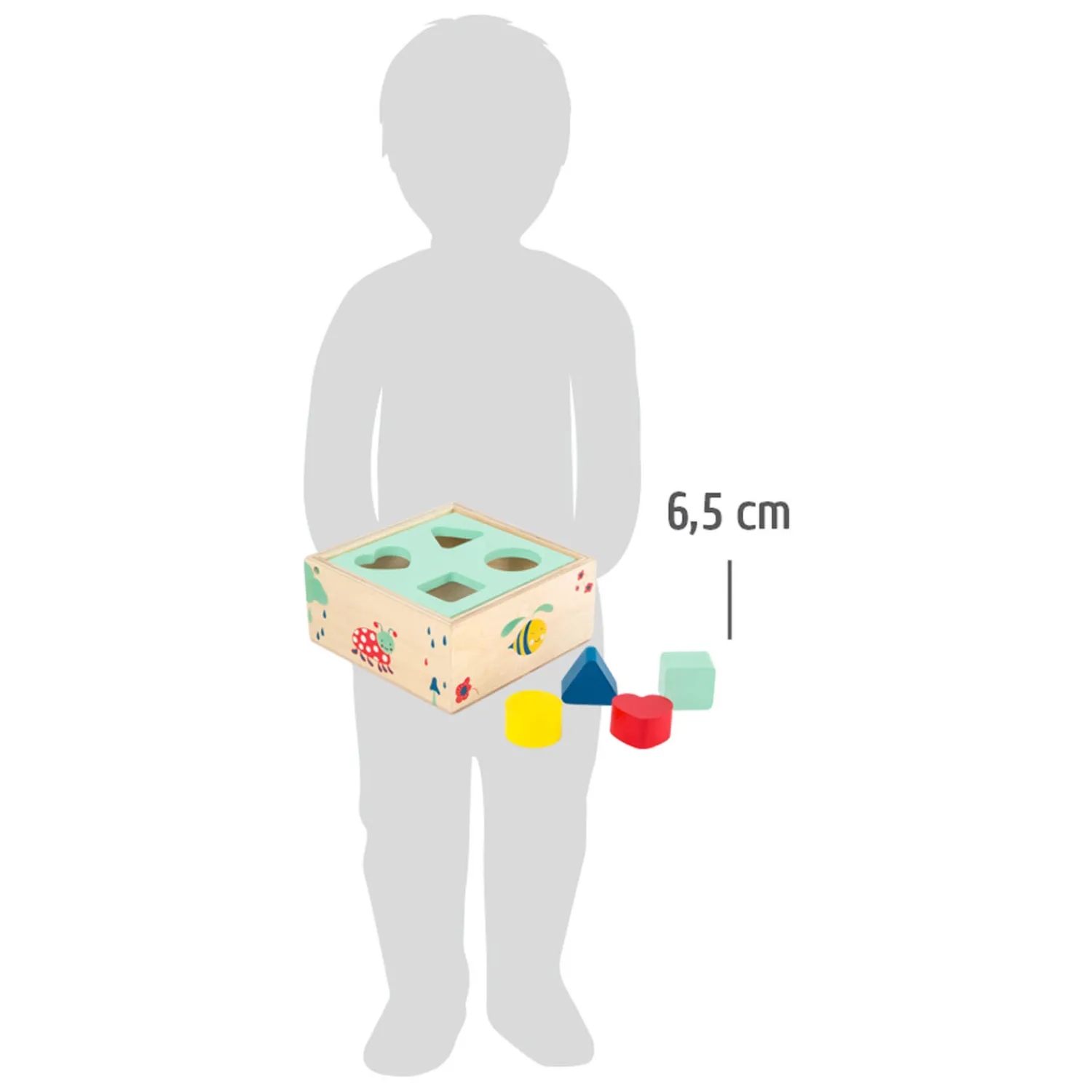 - Houten Vormenstoof met Blokken Natuur, 5dlg.-Small Foot