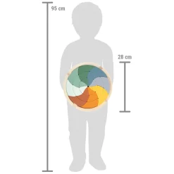 Small Foot - Houten Vormenpuzzel Safari Rond, 24st. Hot