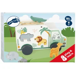 - Houten Vormenstoof Jeep Safari, 6dlg.-Small Foot New