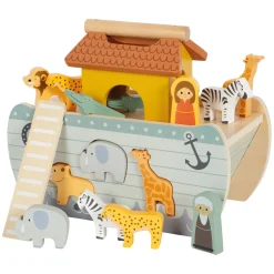 - Houten Vormenstoof Ark van Noach Safari, 15dlg.><noscript><img width=