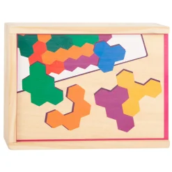 Small Foot  -  Houten Vormenpuzzel Hexagon Best