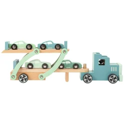 - Houten Vrachtwagen Transporter Chicago met Auto's, 9dlg.><noscript><img width=