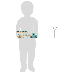 - Houten Vrachtwagen Transporter Chicago met Auto's, 9dlg.><noscript><img width=