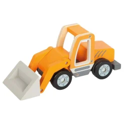 - Houten Wiellader met Shovel-Small Foot Hot