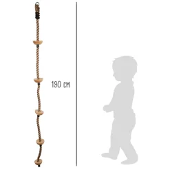 Small Foot - Klimladder met Houten Opstapjes, 190cm Sale