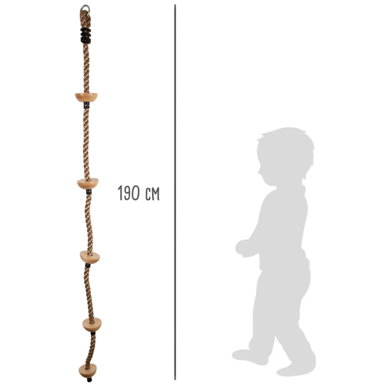 Small Foot - Klimladder met Houten Opstapjes, 190cm Sale