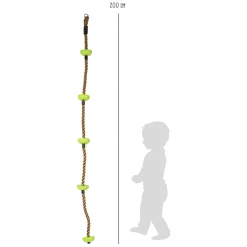 - Klimtouw Groen, 200cm><noscript><img width=