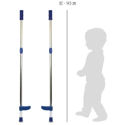 - Metalen Stelten Verstelbaar Blauw, 145cm>Small Foot Outlet