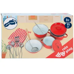 - Pannen en Kookgerei Set Rood, 11dlg.-Small Foot Clearance