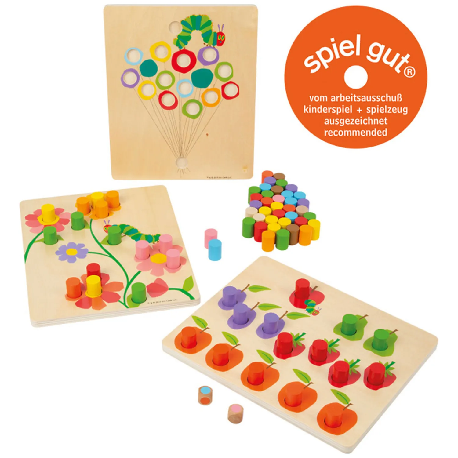 Small Foot - Rupsje Nooitgenoeg Houten Kleurenspel New