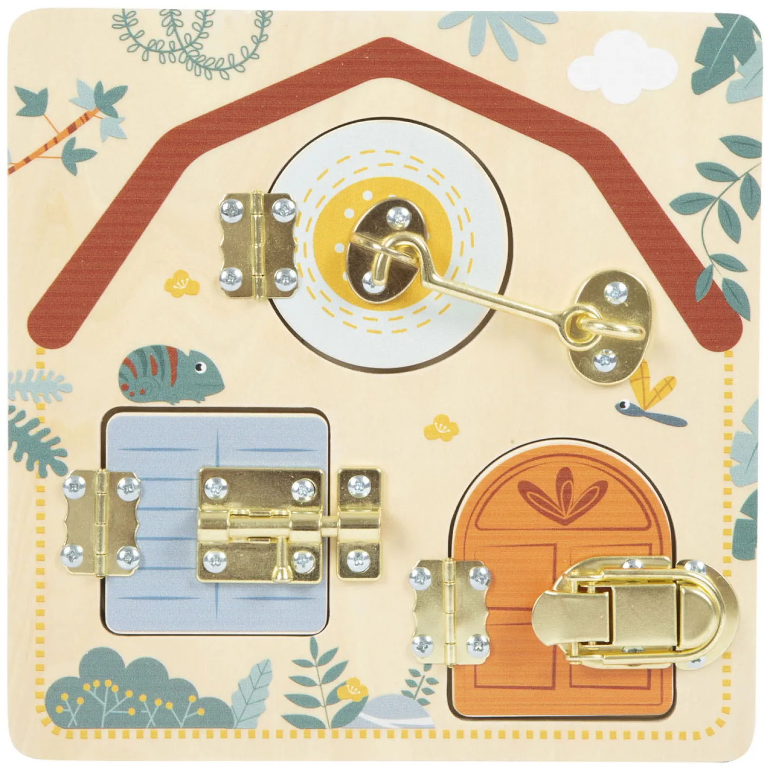 - Sloten en Grendels Motorische Activiteitenbord Safari-Small Foot Online