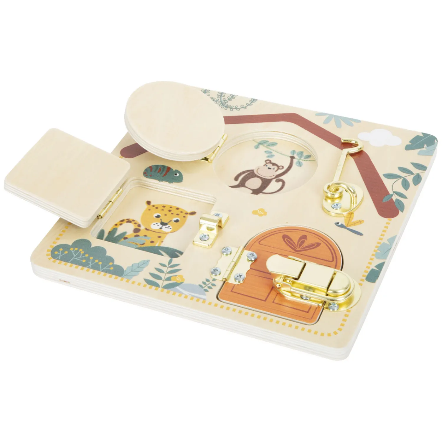 - Sloten en Grendels Motorische Activiteitenbord Safari-Small Foot Online