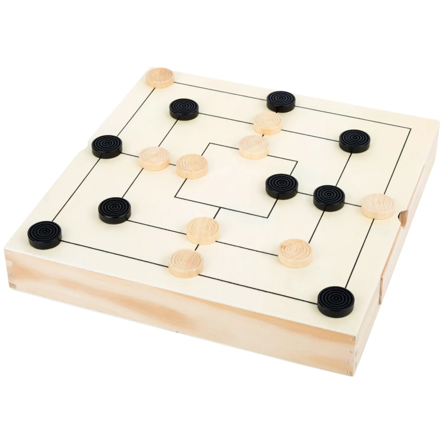 Small Foot - Spellendoos 3in1 Schaken Dammen Molenspel