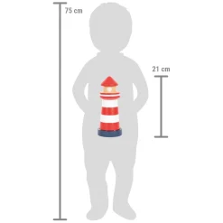 Small Foot - Stapeltoren Vuurtoren Grote Oceaan, 8dlg.