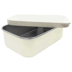 Smikkels RVS Broodtrommel met Siliconen Deksel 900ml - Wit Discount