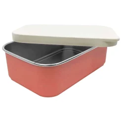 Smikkels RVS Broodtrommel met Siliconen Deksel 900ml - Roze><noscript><img width=