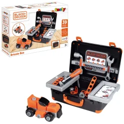 Smoby Black & Decker Bricolo Gereedschapskoffer Zwart, 39dlg. Clearance