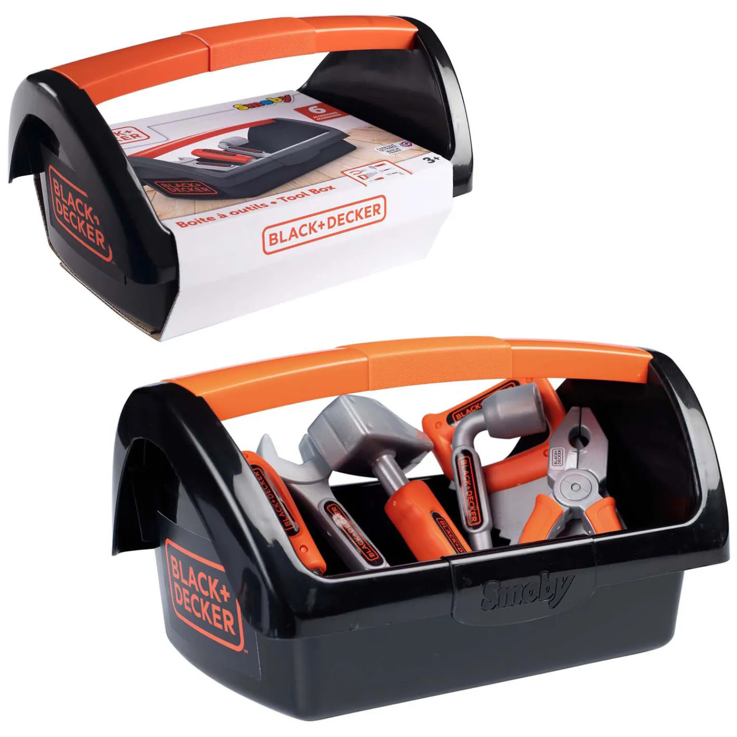 Black & Decker Gereedschapskist met Gereedschap, 6dlg.-Smoby Outlet
