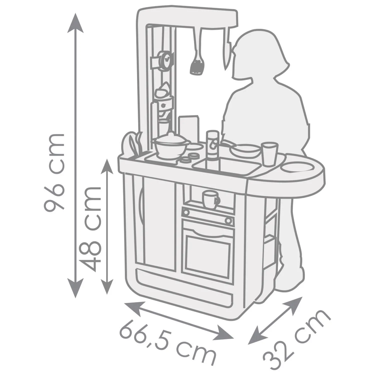Cherry Keuken, 25dlg.-Smoby